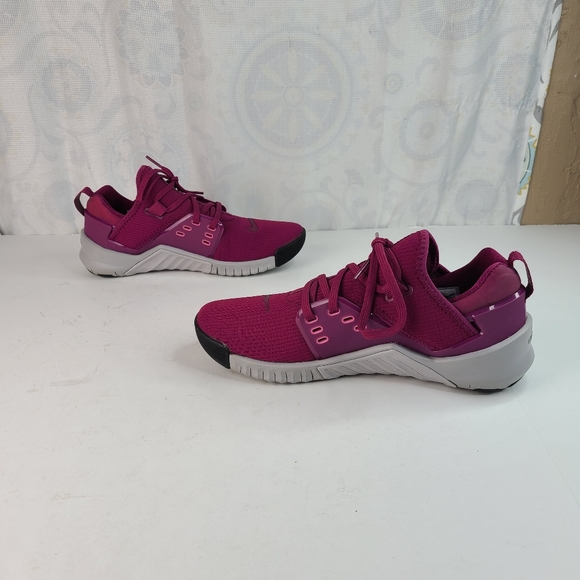Nike Free Metcon 2 Raspberry Burgundy running training shoes women's size 9 - Picture 4 of 16